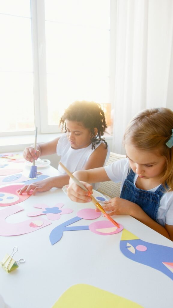 Creative paper crafts with children