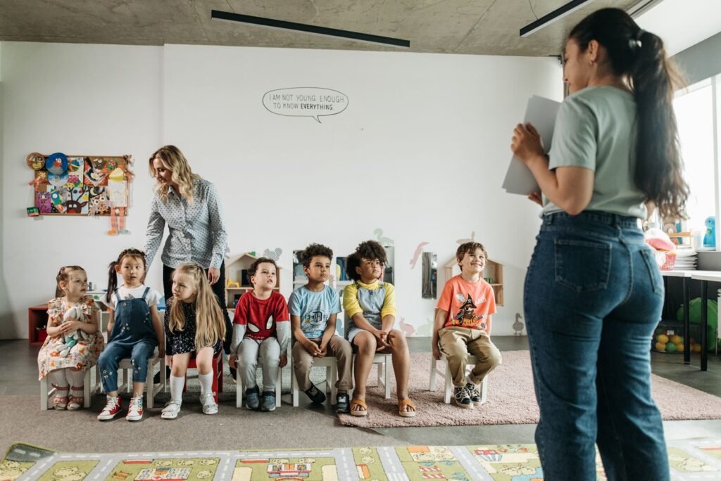 Teachers and children learning together